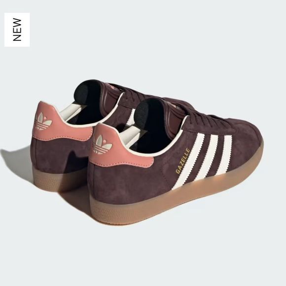 NWT Adidas Gazelle W Originals Sneakers Shadow Brown Cream Gum Size Women 6.5 - Picture 4 of 14